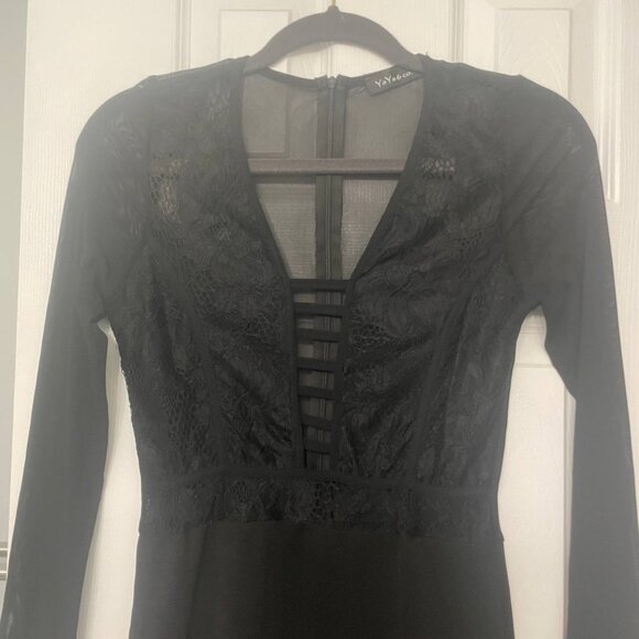 Sexy contour express dress midi for women black size M - Picture 4 of 5